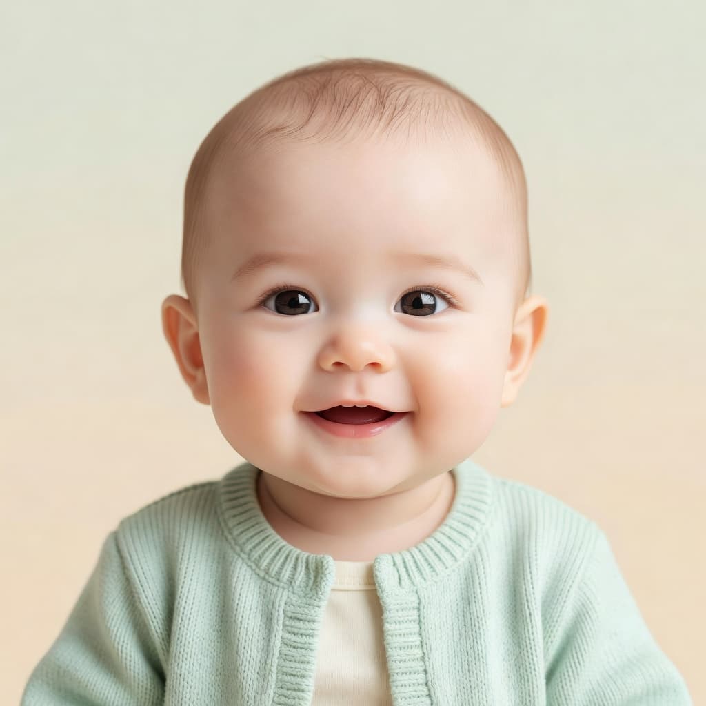 Shareable AI baby photo