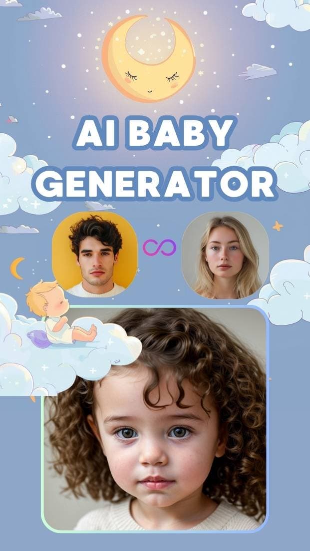 Bae AI baby face generator app screenshot 1 on iPhone
